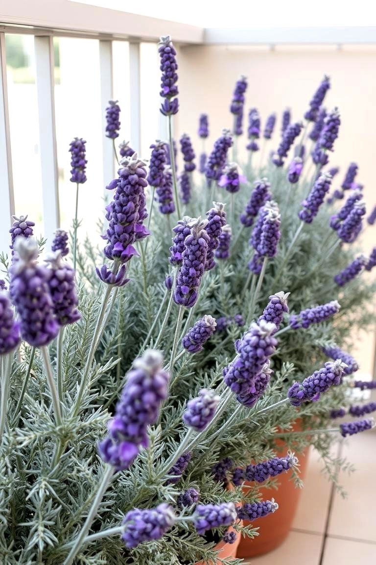 Fragrant Lavenders - 24 Flowering Plants for Balcony