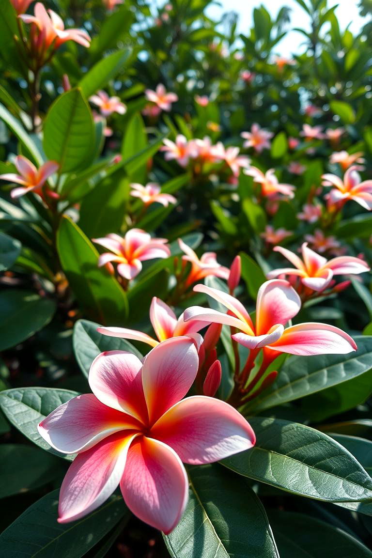 Fragrant Plumeria Garden - 24 Tropical Garden Ideas