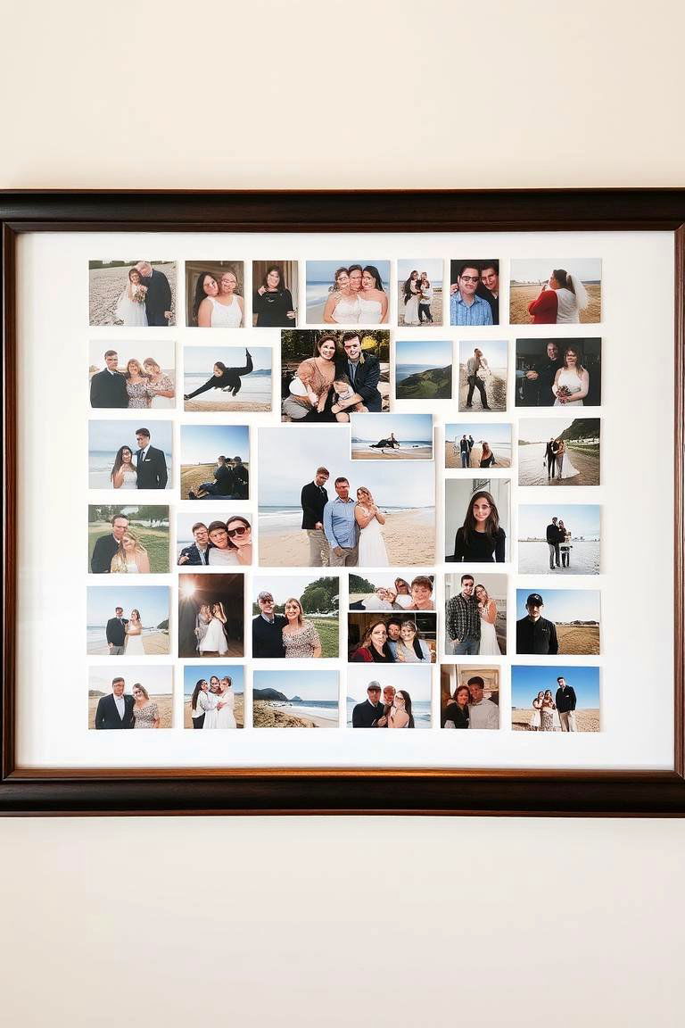 Framed Collage of Memories - 24 Family Picture Wall Ideas