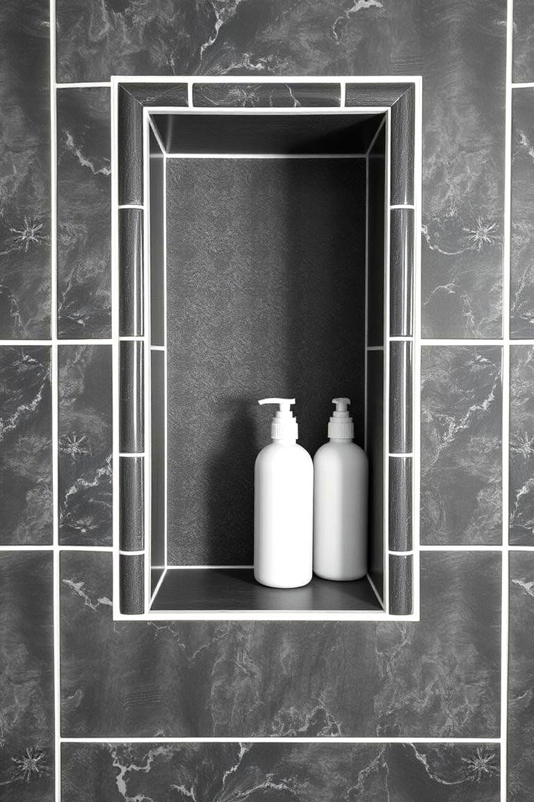 Framed Niche - 24 Shower Niche Ideas