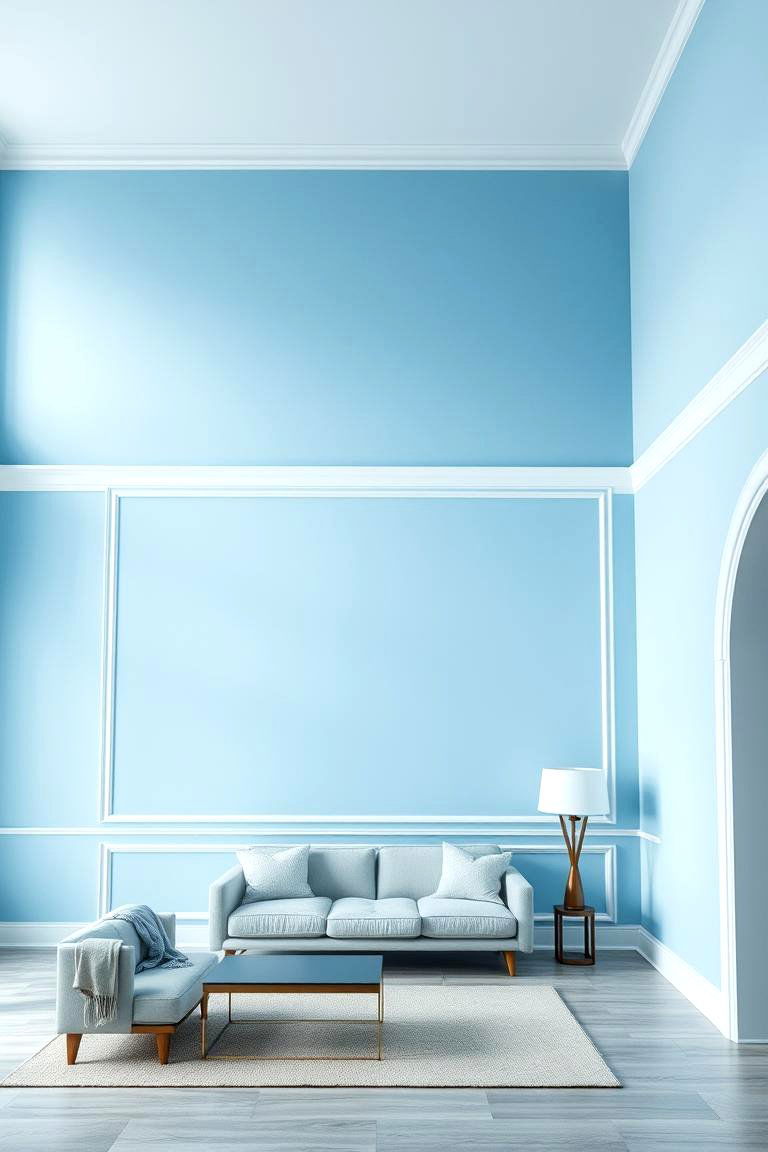 Framing with a Contrasting Border - 24 Two Tone Wall Paint Ideas