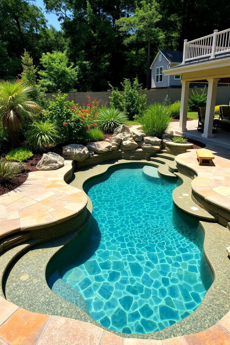 Freeform Natural Look - 24 Plunge Pool Ideas