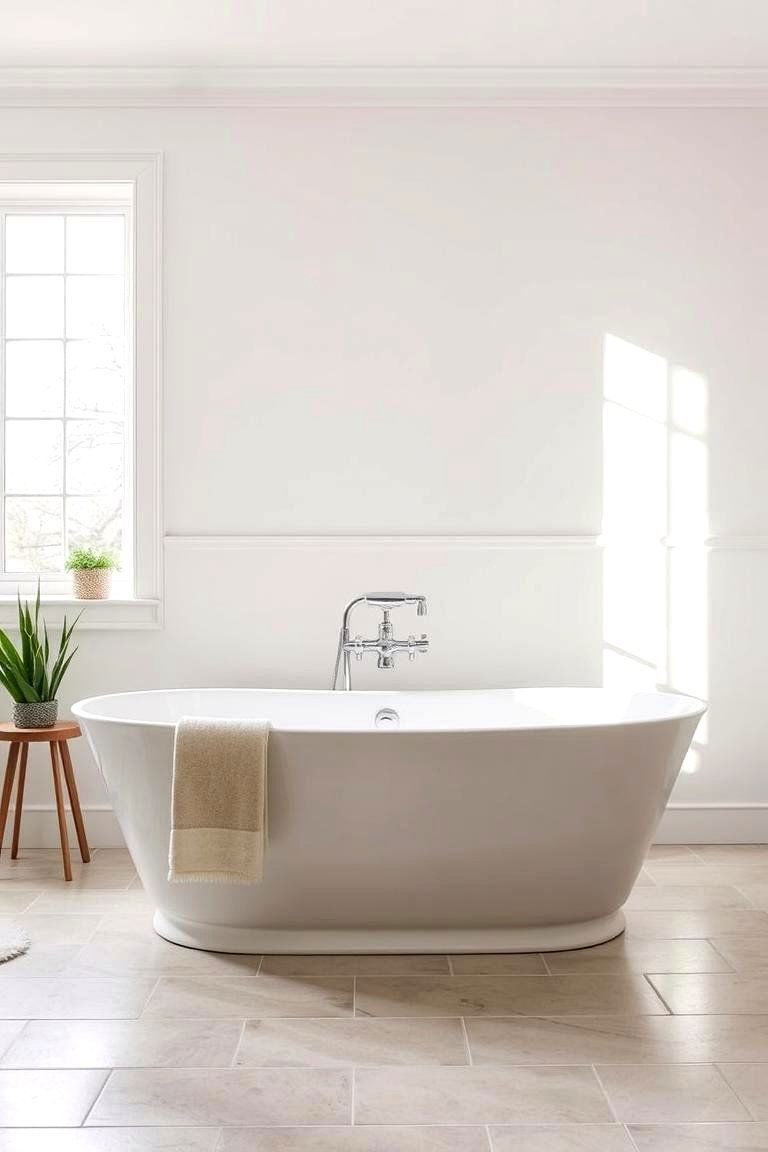 Freestanding Bathtub as a Focal Point - 24 Modern Farmhouse Bathroom Ideas