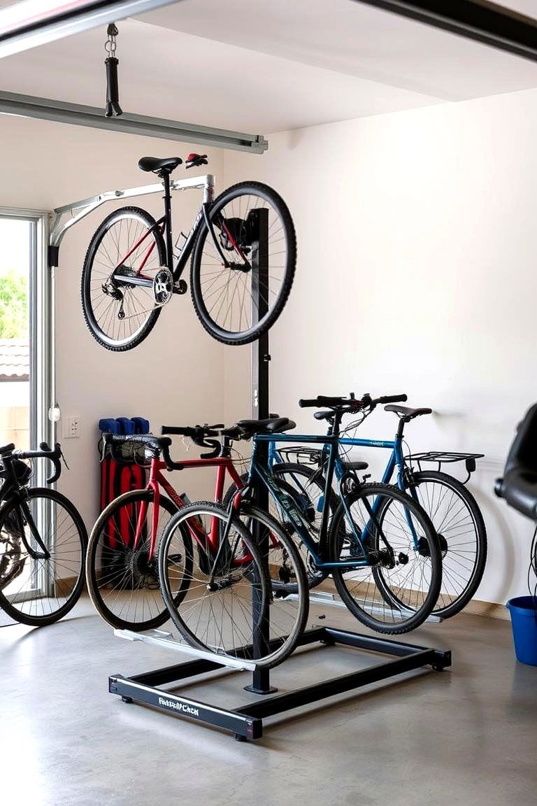 Freestanding Bike Racks - 24 Garage Bike Storage Ideas