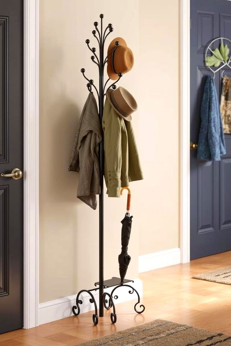 Freestanding Coat and Hat Stand - 24 Hat Rack Ideas