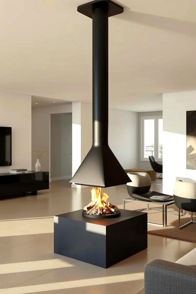 Freestanding Fireplace - 24 Fireplace Ideas
