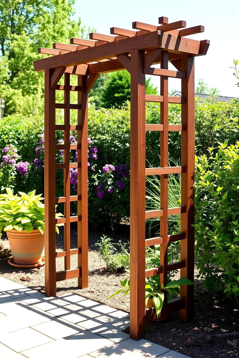 Freestanding Garden Trellis - 24 Trellis Ideas