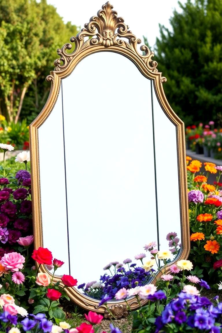 Freestanding Mirror - 24 Garden Mirror Ideas