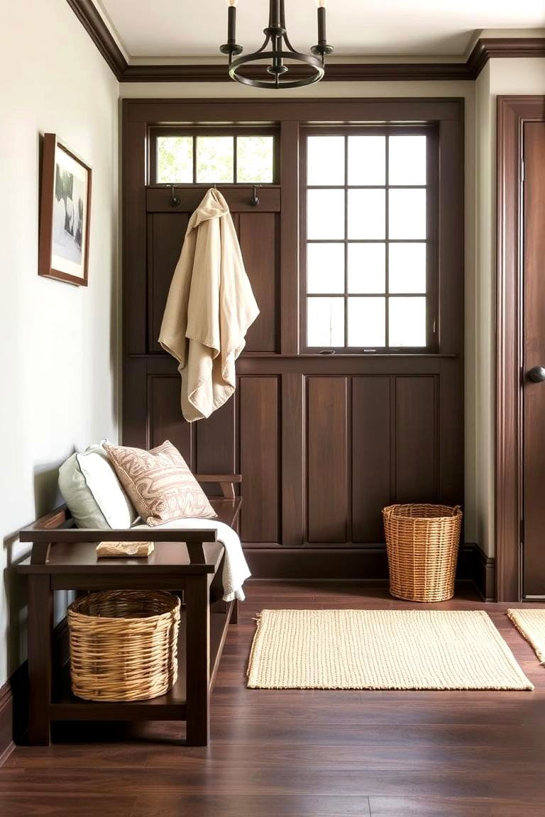 Freestanding Mudroom Bench - 24 Mudroom Bench Ideas