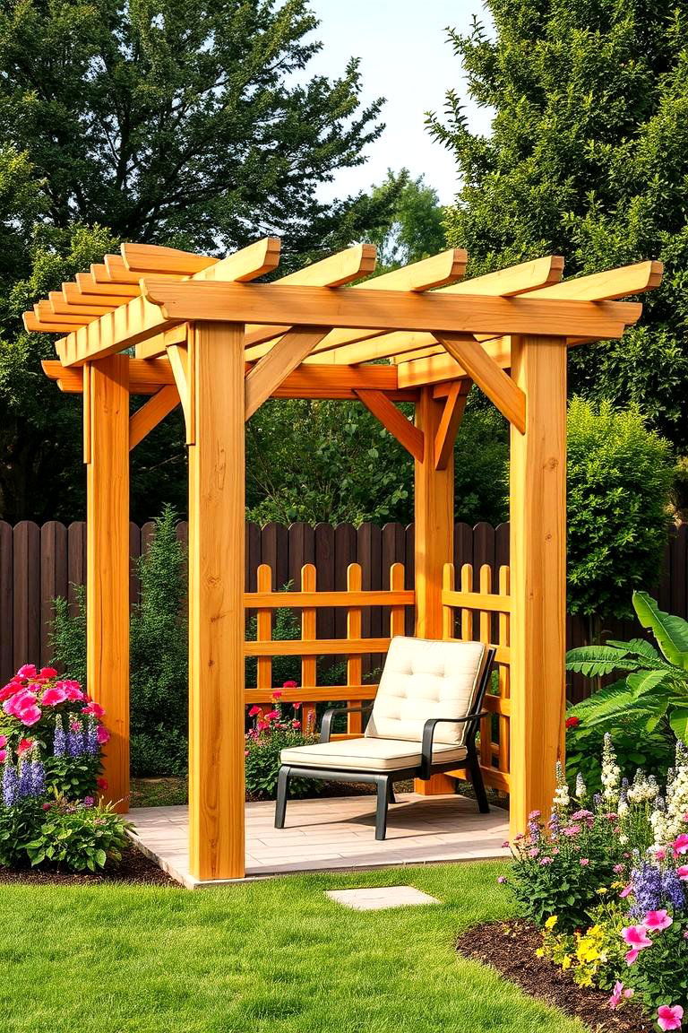 Freestanding Pergola - 24 Patio Pergola Ideas