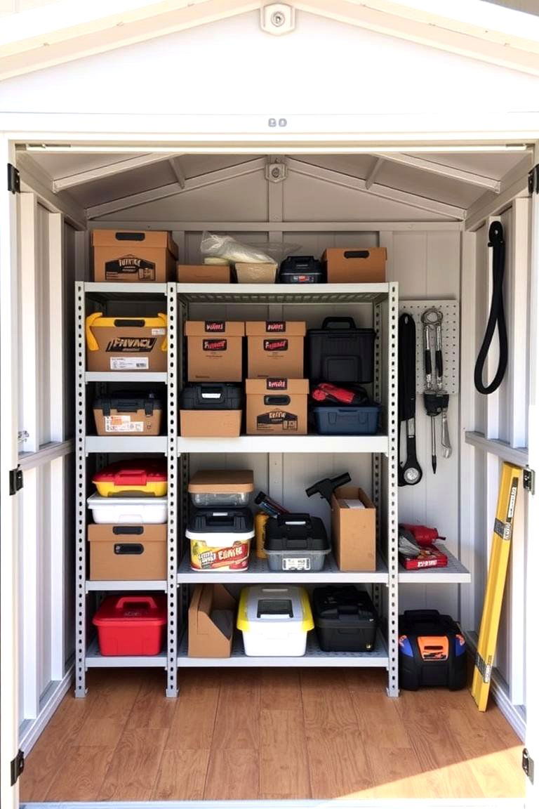 Freestanding Shelving Units - 24 Shed Shelving Ideas