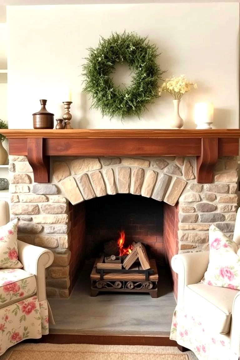 French Country Cottage Fireplace - 24 French Country Fireplace Ideas