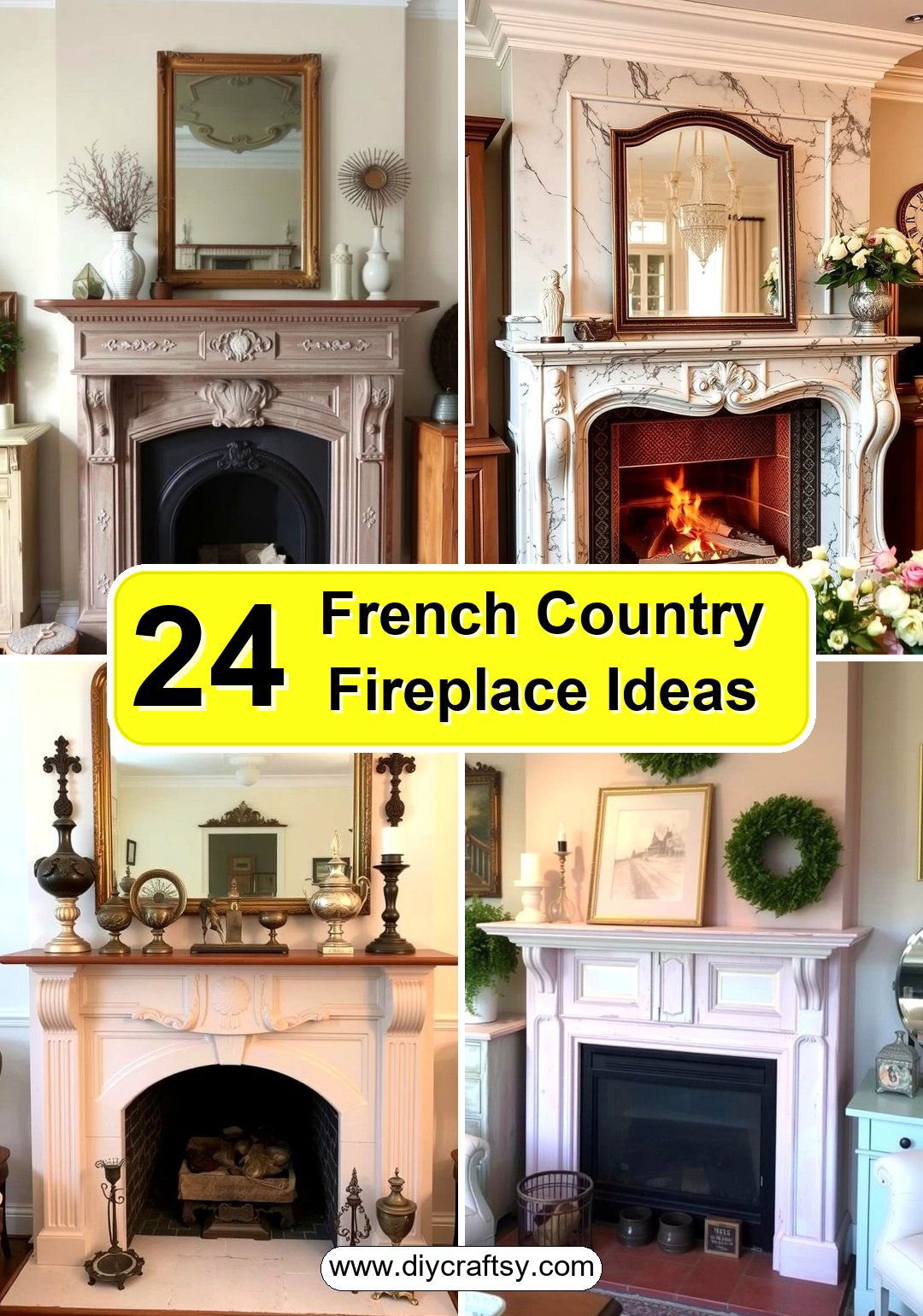 French Country Fireplace Ideas