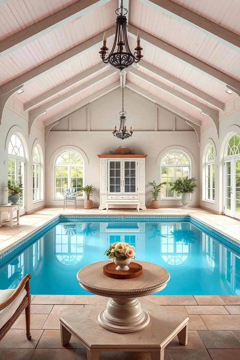 French Country Inspired Design - 24 Rustic Pool House Ideas