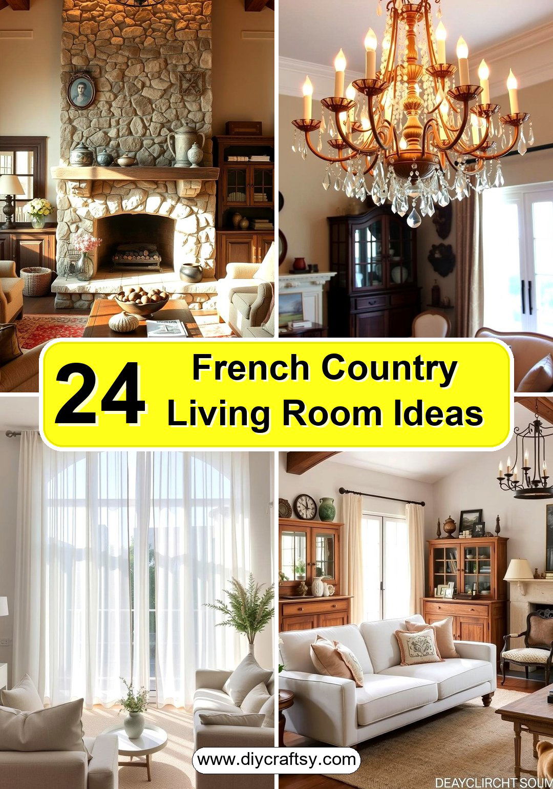 French Country Living Room Ideas