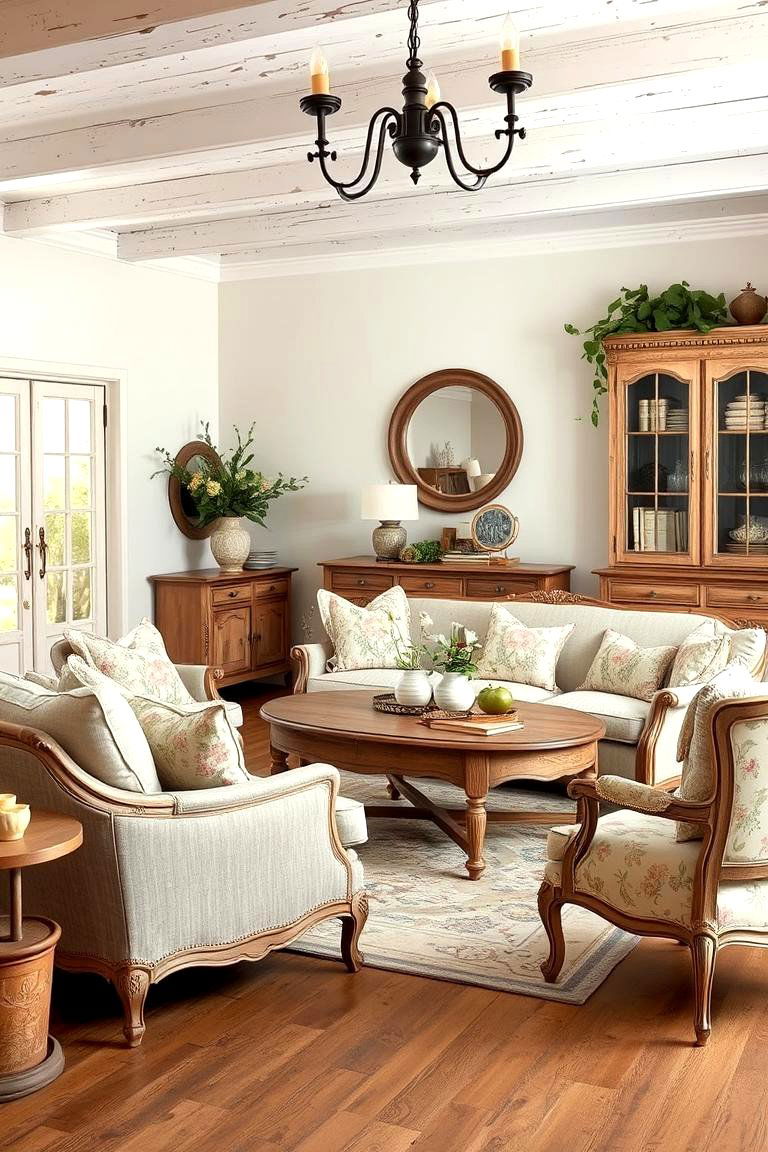 French Country Vintage - 24 Vintage Living Room Ideas