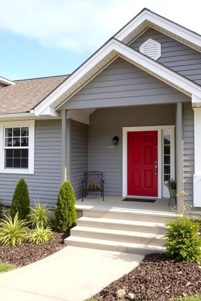 Fresh Coat of Exterior Paint - 24 Ideas for Ranch-Style Home Exteriors