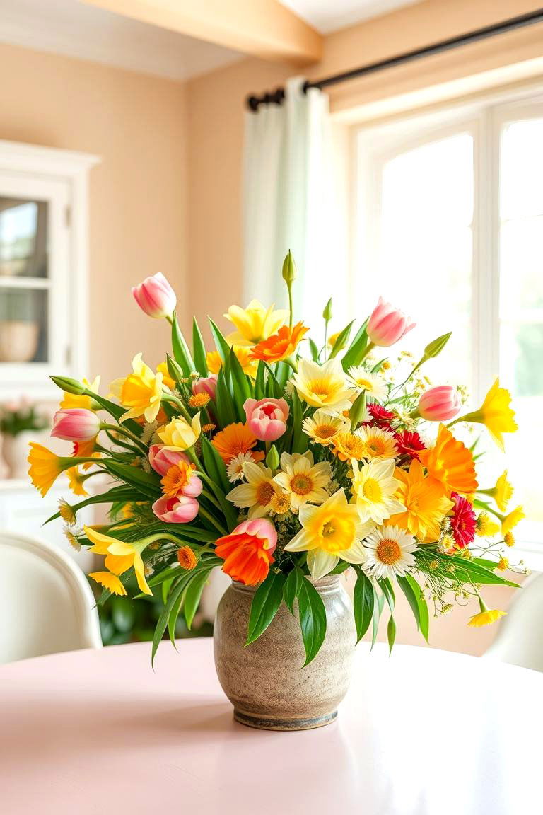 Fresh Floral Arrangements - 24 Spring Decor Ideas