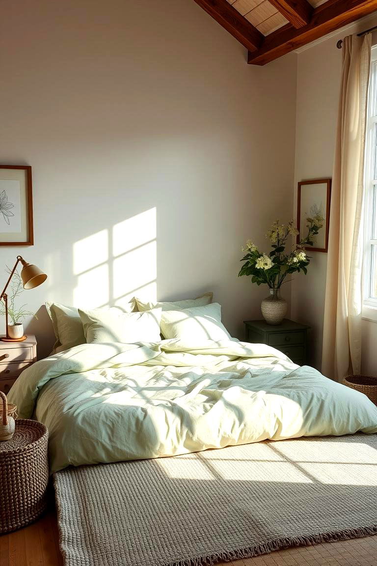 Fresh Light Green Bedding - 24 Light Green Bedroom Ideas