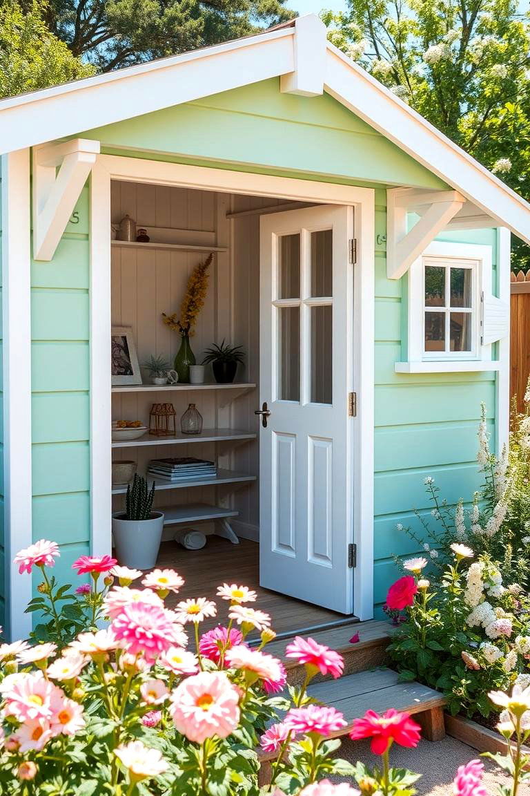 Fresh Mint Green - 24 Shed Color Ideas