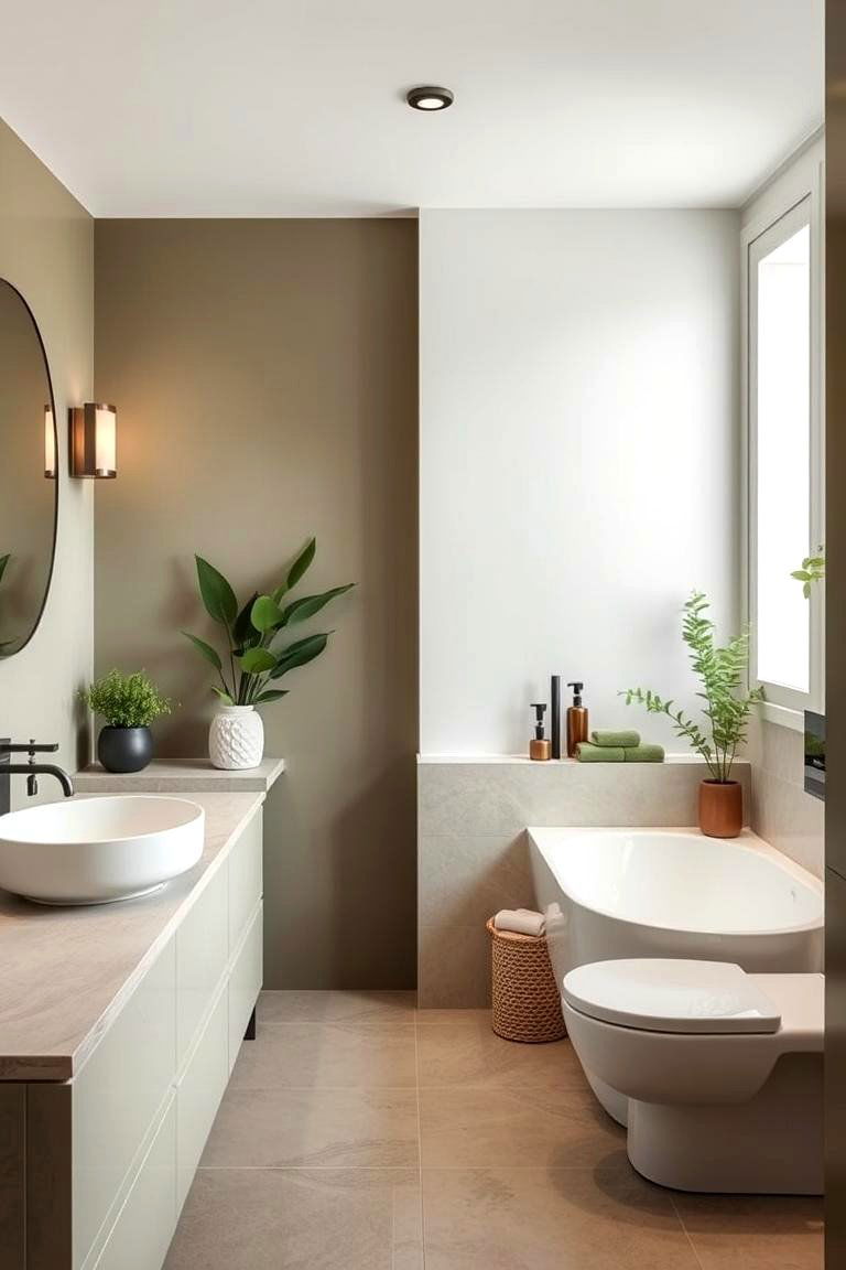 Fresh Olive Zen - 24 Olive Green Bathroom Ideas