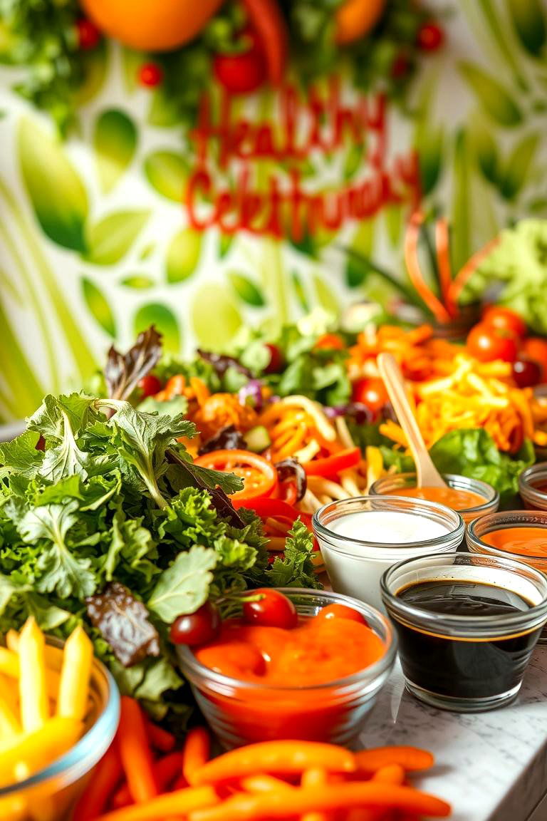 Fresh and Flavorful Salad Bar - 24 Wedding Food Ideas