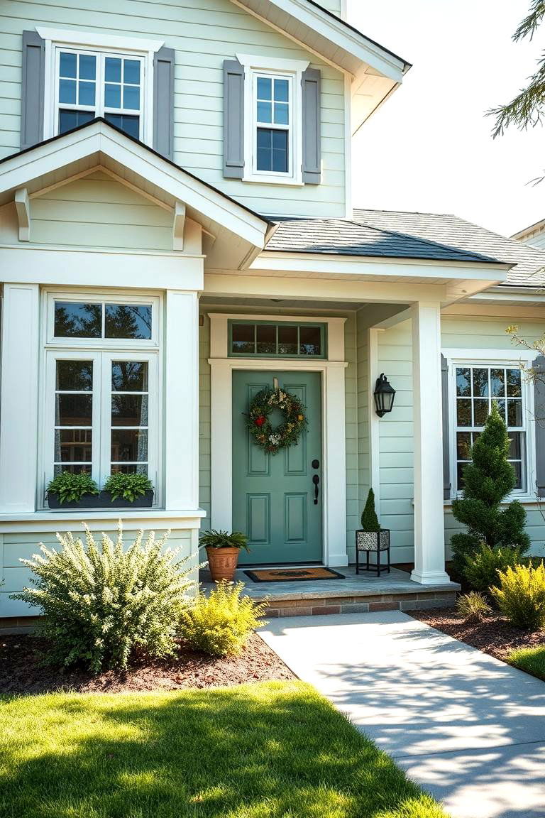 Fresh and Inviting Vibes - 24 Light Green House Exterior Ideas