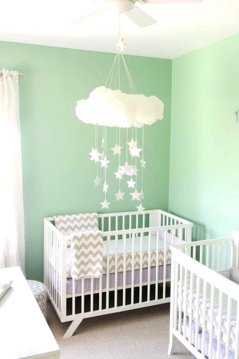 Freshness and Lightness with Mint Green - 24 Nursery Color Ideas