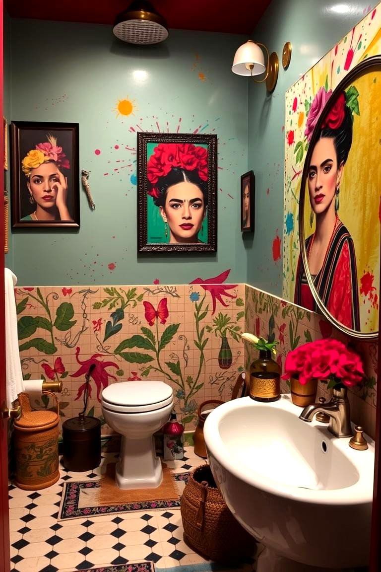 Frida Kahlo Inspired Decor - 24 Mexican Bathroom Ideas
