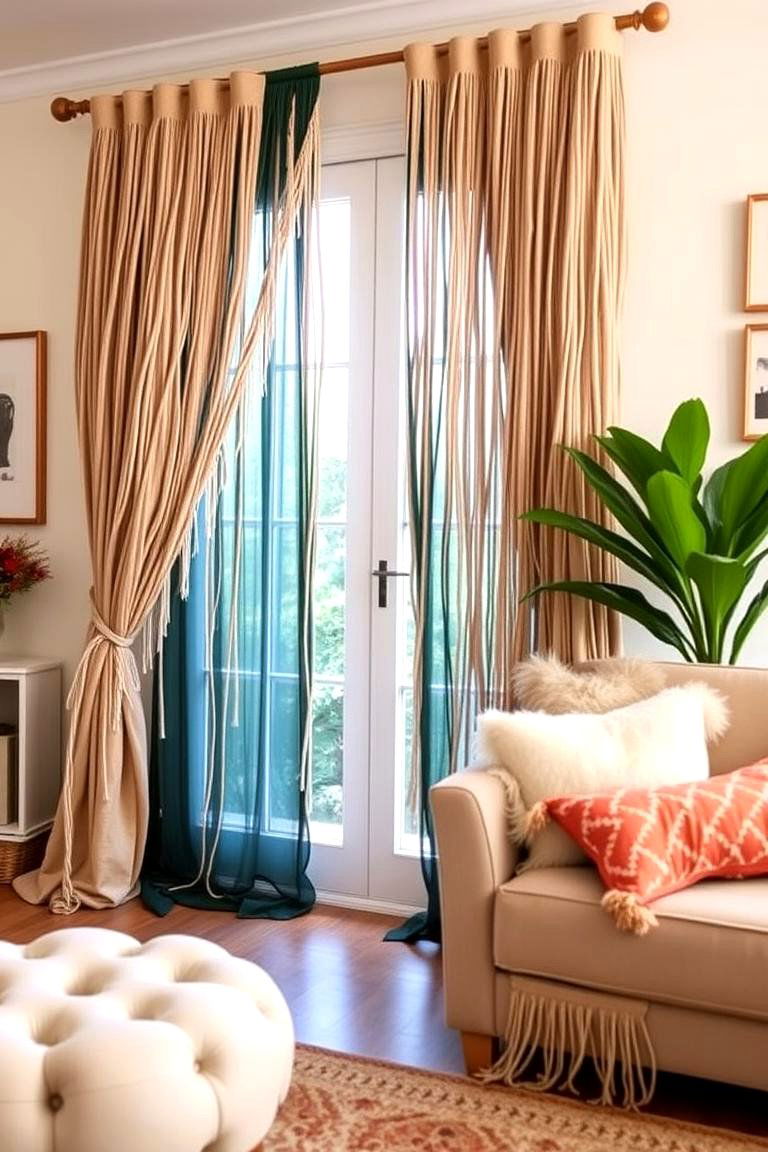 Fringe Freedom Playful Boho Layers - 24 Boho Curtain Ideas