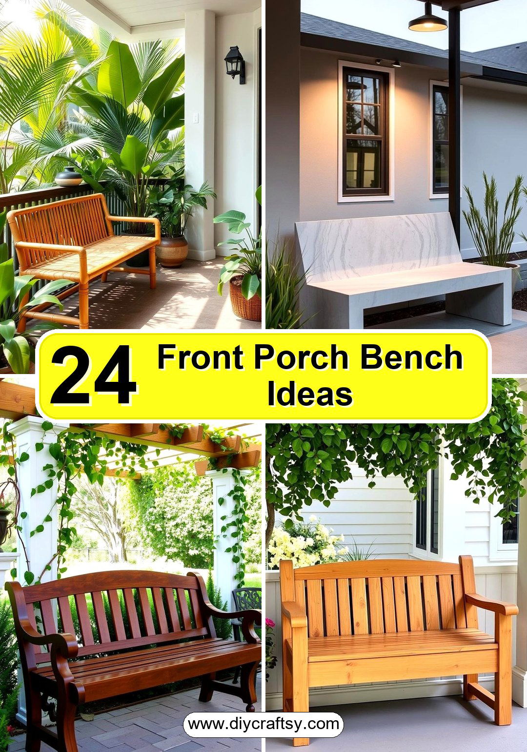 Front Porch Bench Ideas
