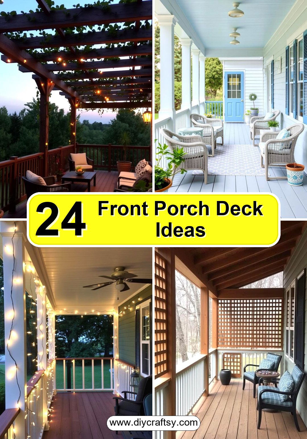 Front Porch Deck Ideas