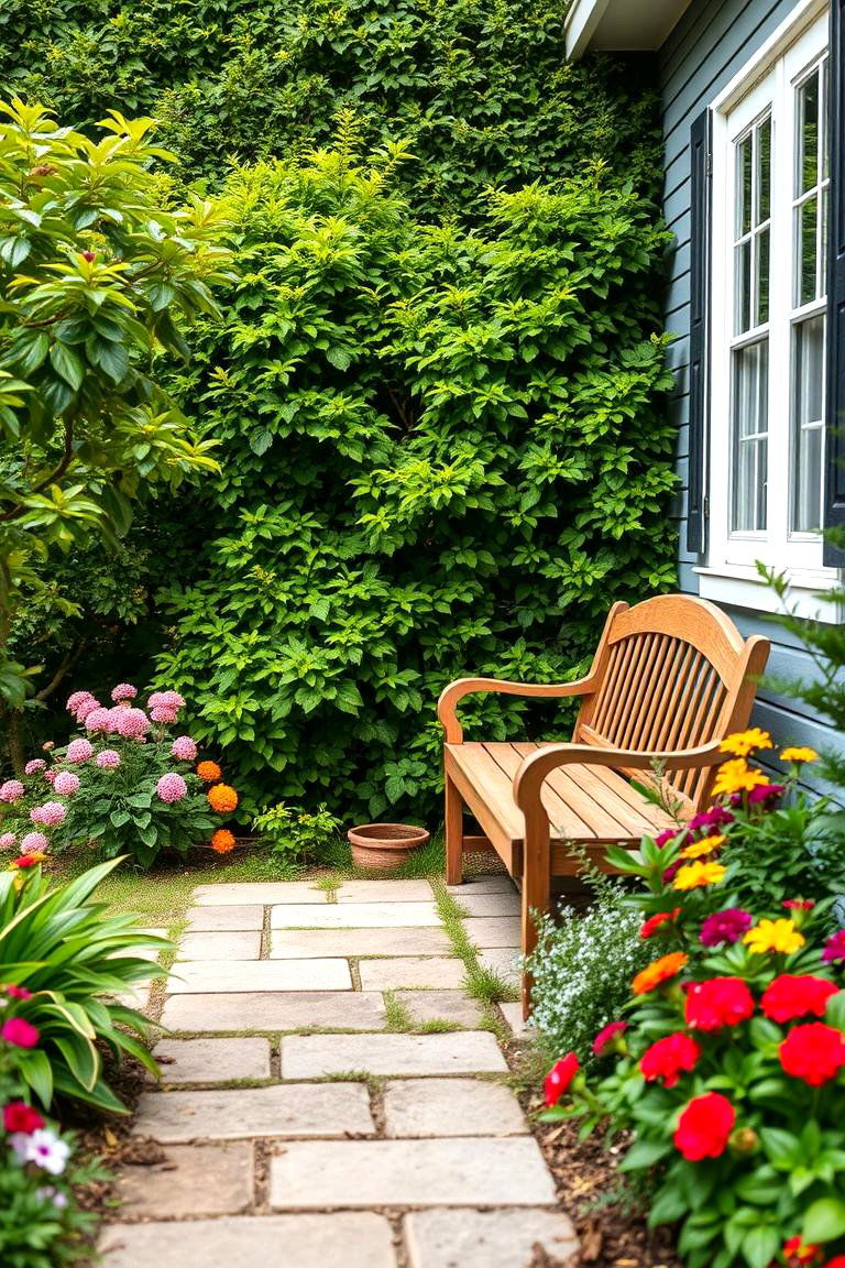 Front Yard Bench Seating - 24 Small Front Yard Landscaping Ideas