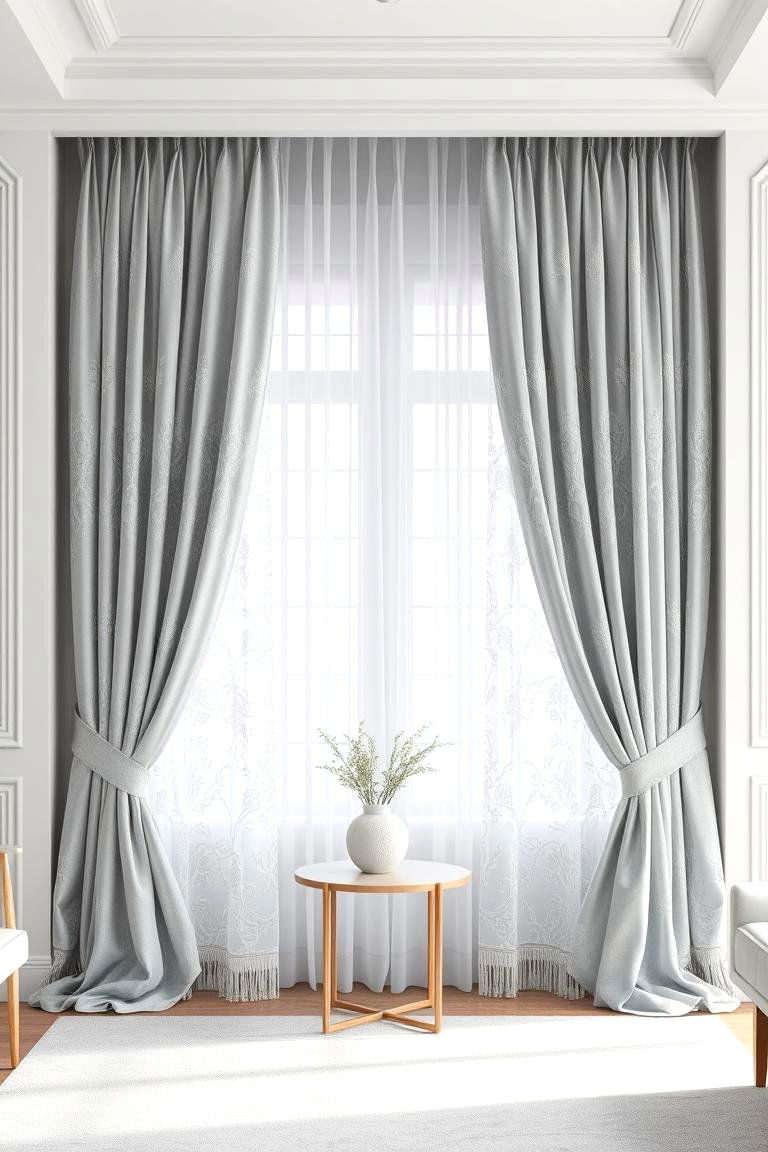 Frost Laced Drapery Designs - 24 frozen room decor ideas