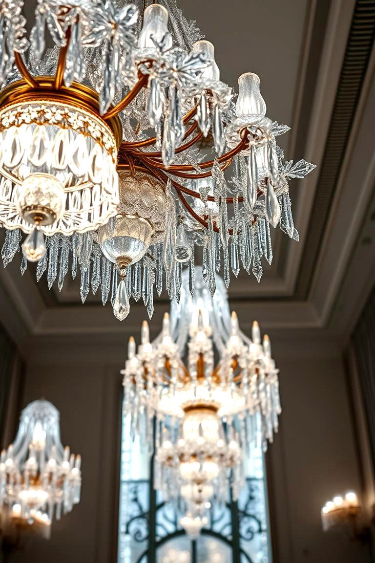 Frosted Chandelier Elegance - 24 frozen room decor ideas