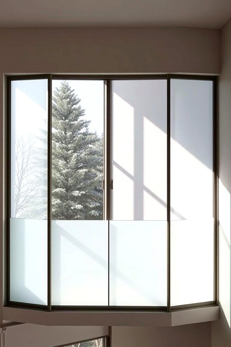 Frosted Corner Glass Balconies - 24 Glass Balcony Design Ideas