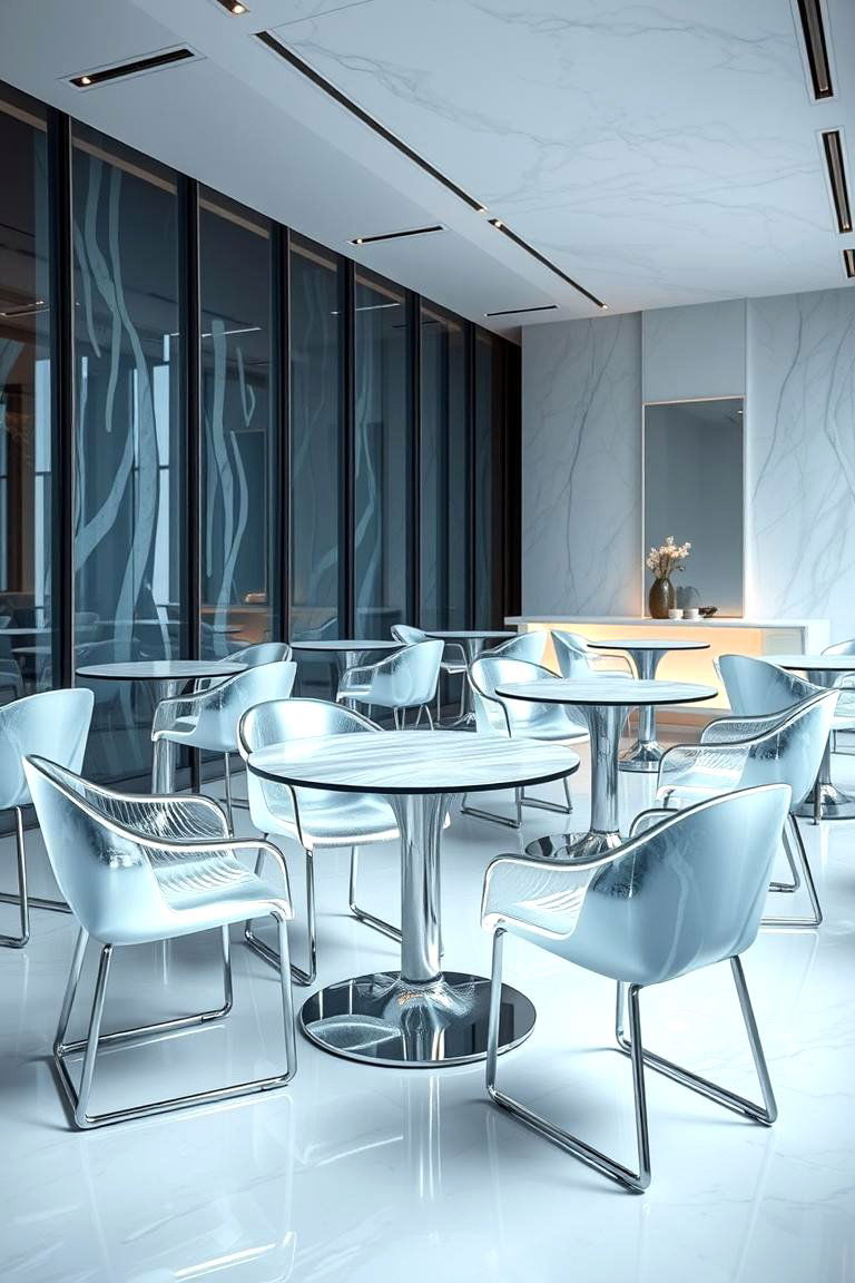Frosted Furniture Flair - 24 frozen room decor ideas