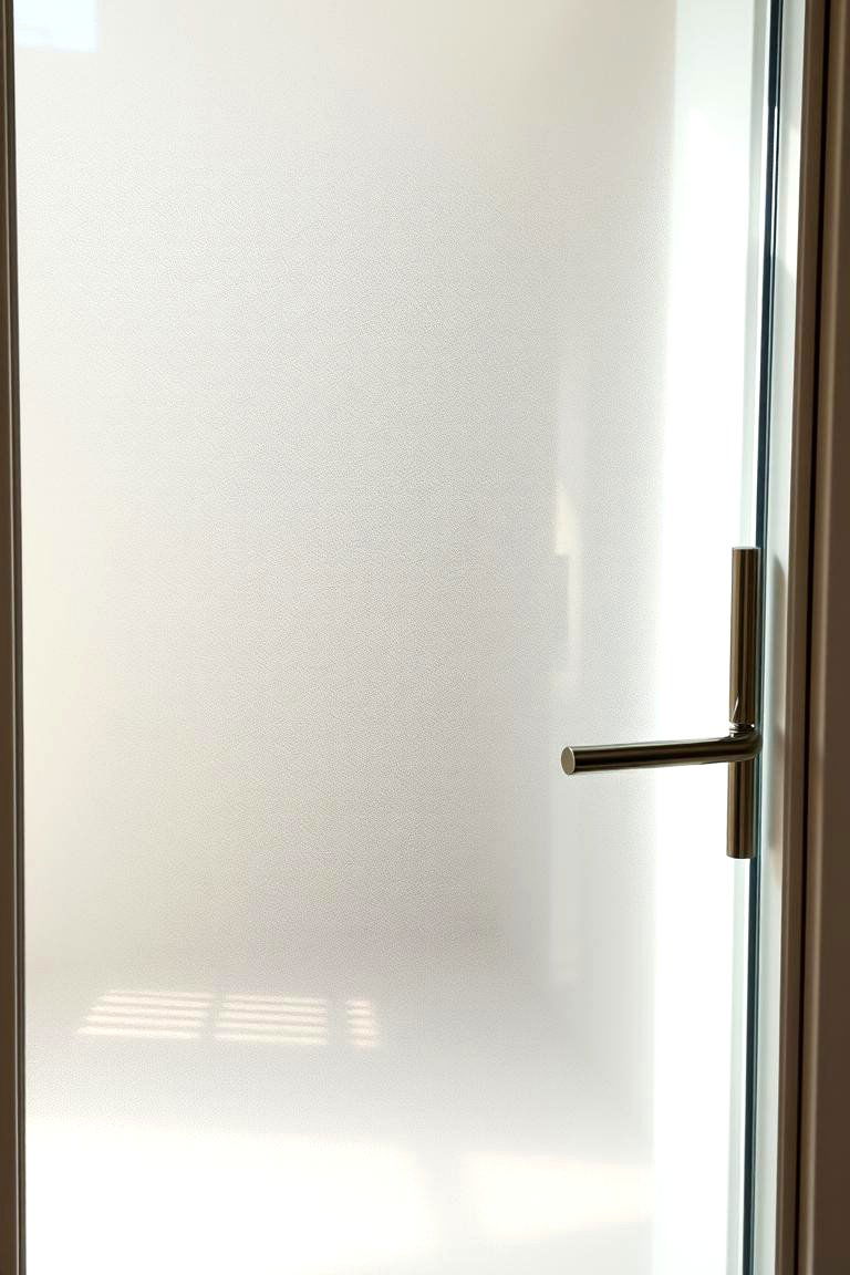 Frosted Glass Door for Privacy - 24 Glass Front Doors Ideas