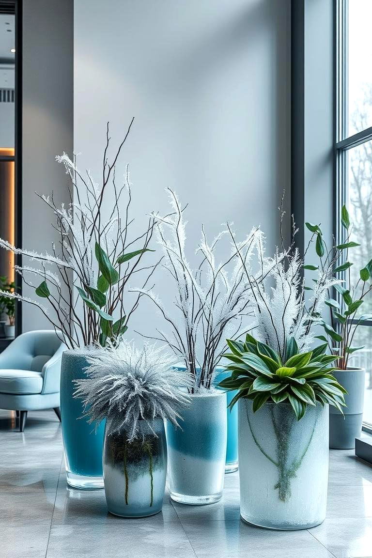 Frozen Botanical Displays - 24 frozen room decor ideas