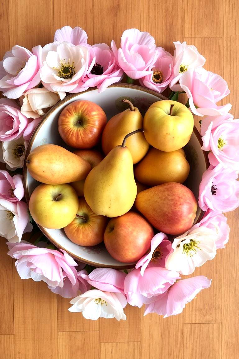 Fruit and Floral Centerpiece - 24 Baby Shower Centerpiece Ideas
