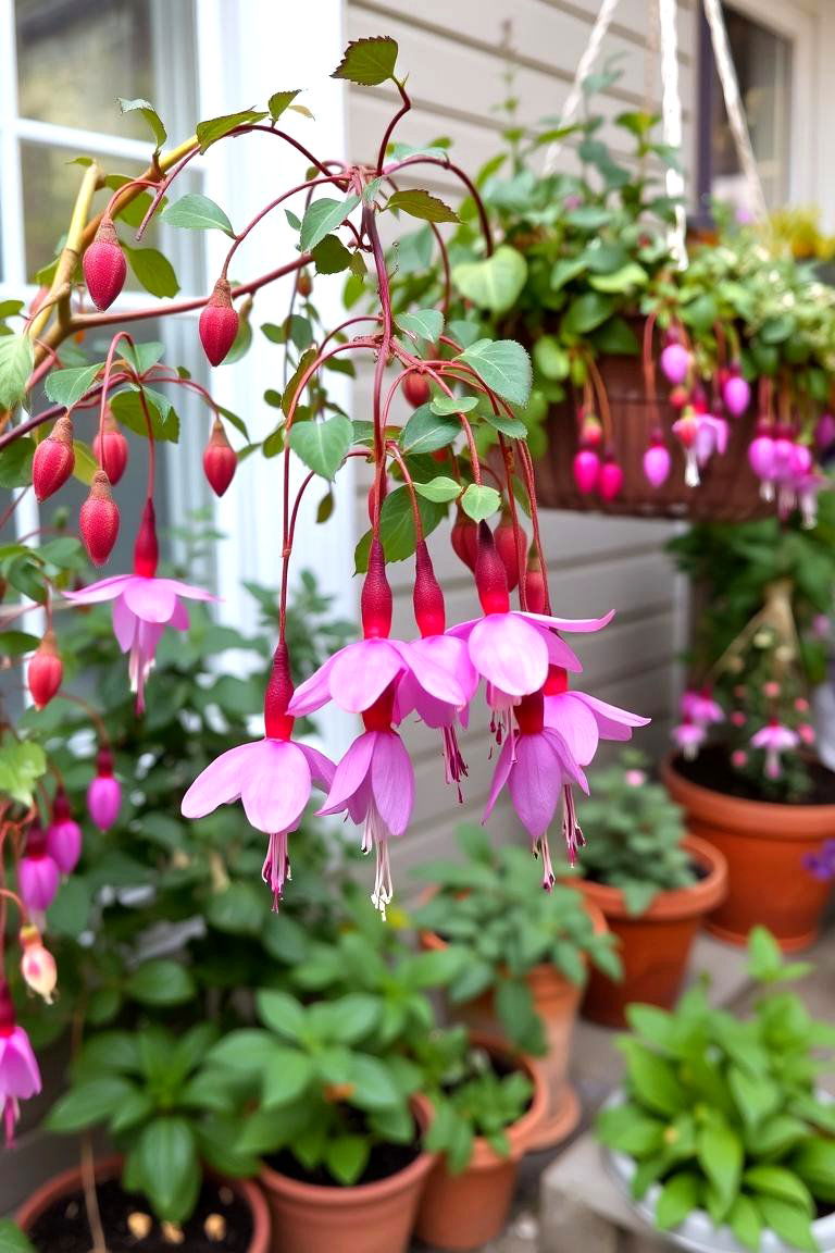 Fuchsias Dazzling Display - 24 Patio Plants