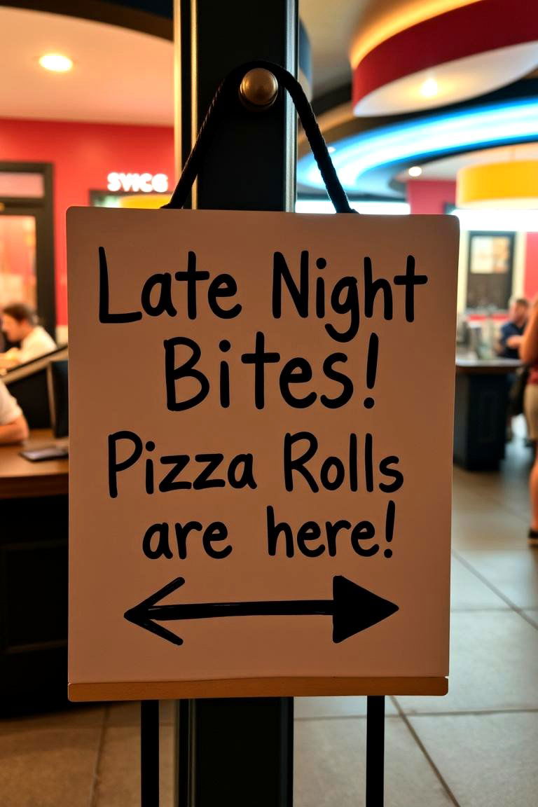 Fueling the Fun Late Night Snack Sign - 24 Wedding Sign Ideas