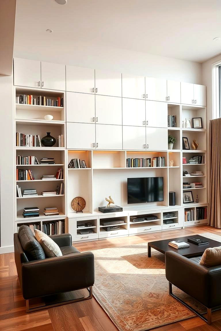 Full Wall Cabinet Systems - 24 Floor to Ceiling Cabinets Ideas