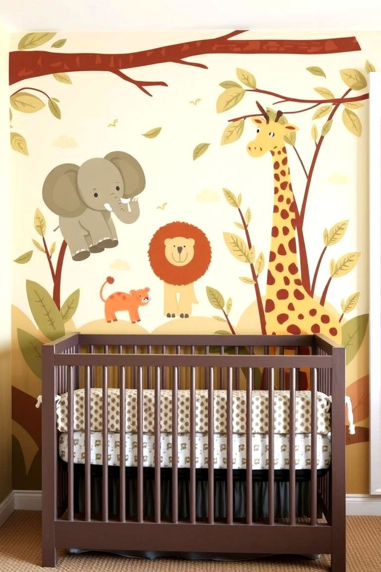 Fun Animal Prints - 24 Nursery Accent Wall Ideas