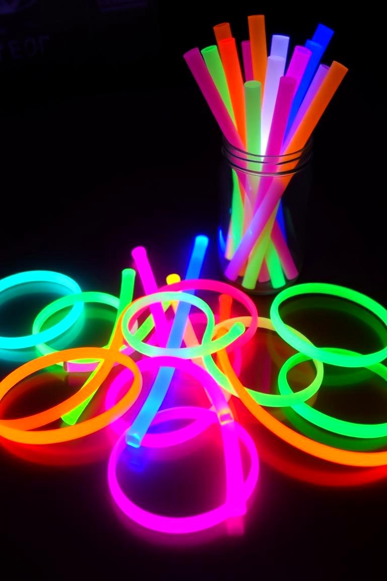 Fun Glow Stick Decorations - 24 Party Decoration Ideas