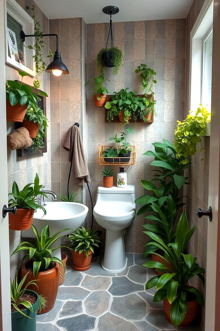 Functional Bathroom Garden - 24 Teen Bathroom Ideas