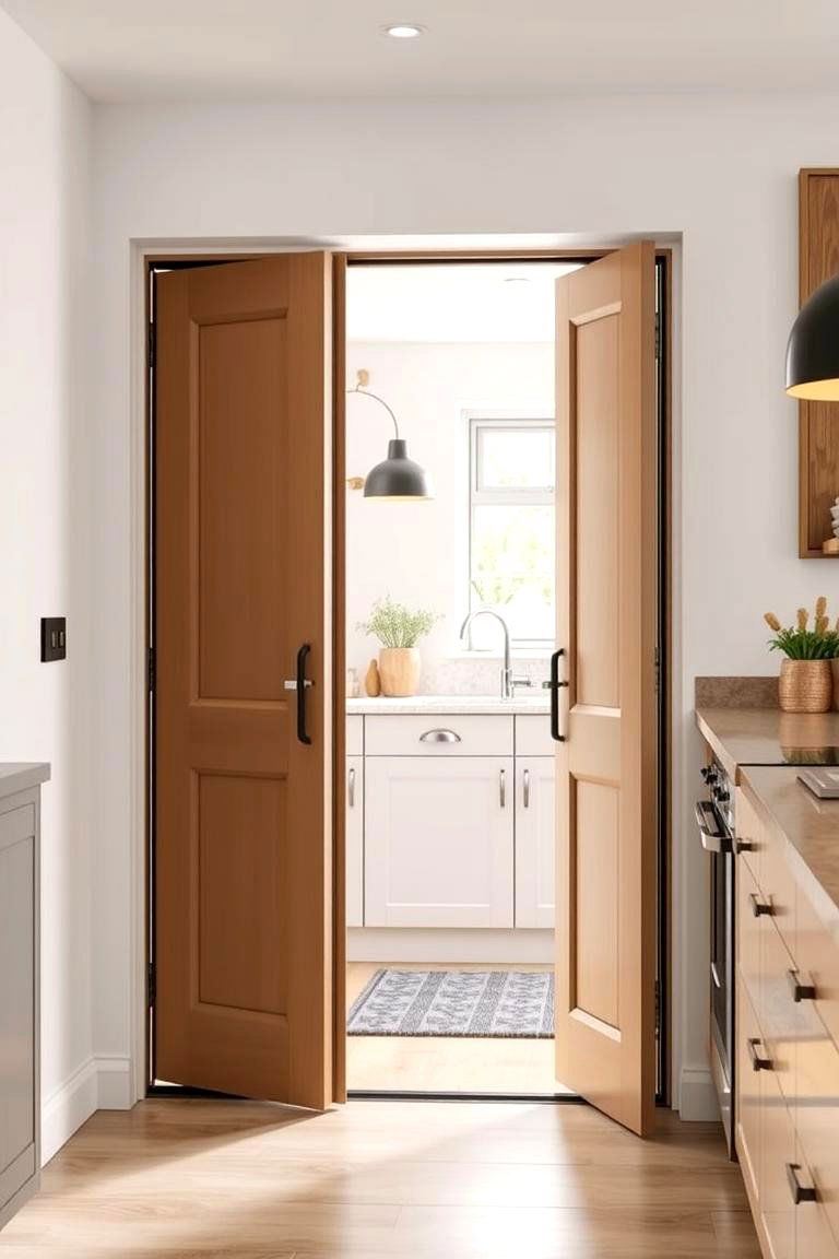 Functional Bi Fold Door - 24 Kitchen Door Design Ideas