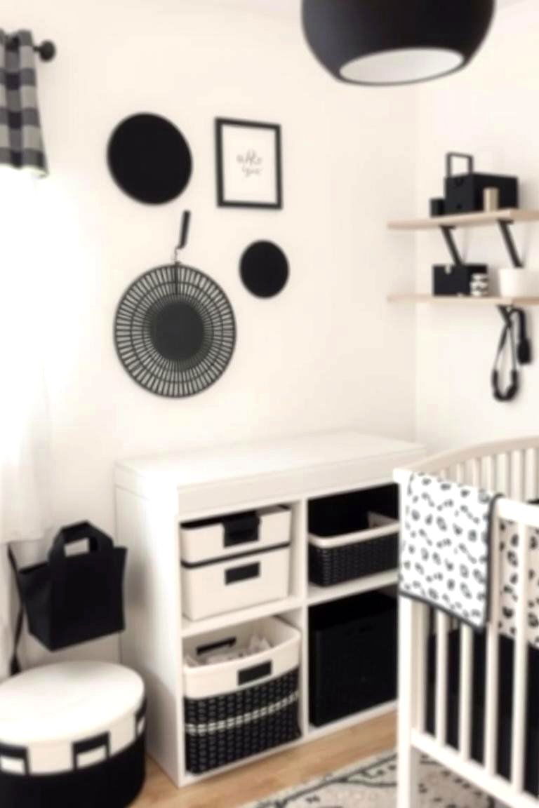 Functional Black Accessories - 24 Black Nursery Ideas