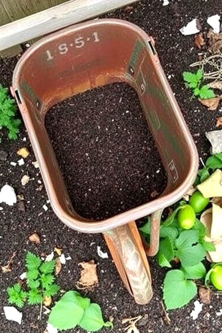Functional Compost Bin - 24 Old Wheelbarrow Ideas