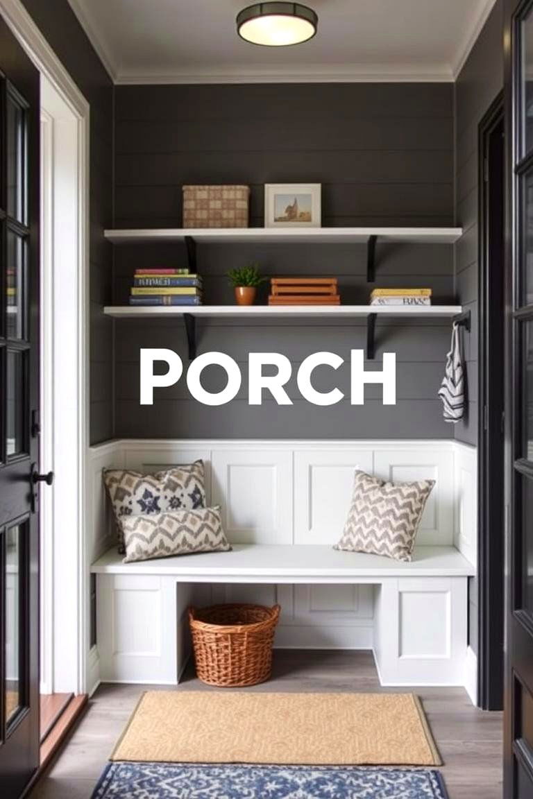Functional Entryway Storage - 24 Small Porch Ideas